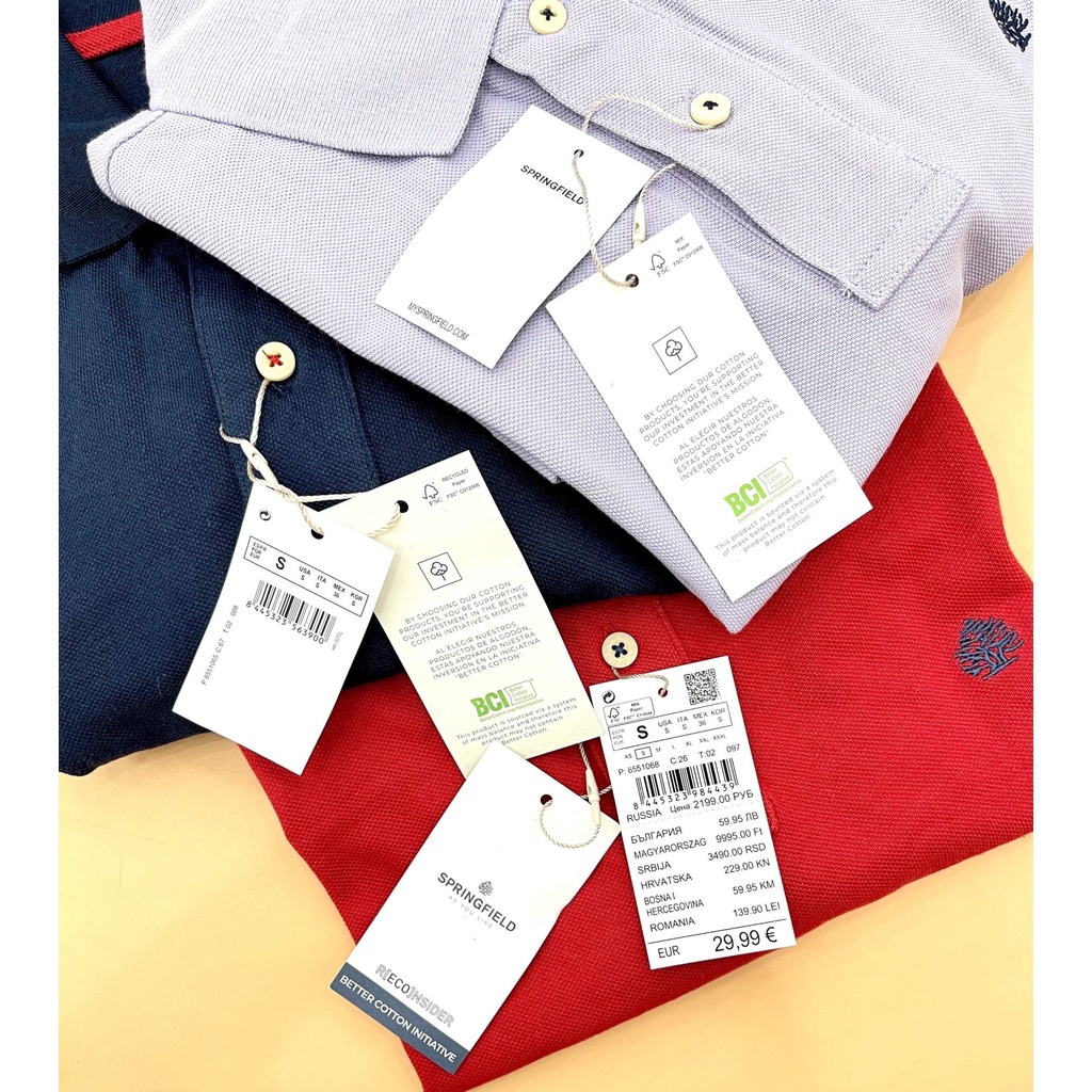 Áo polo Springfield nhiều màu