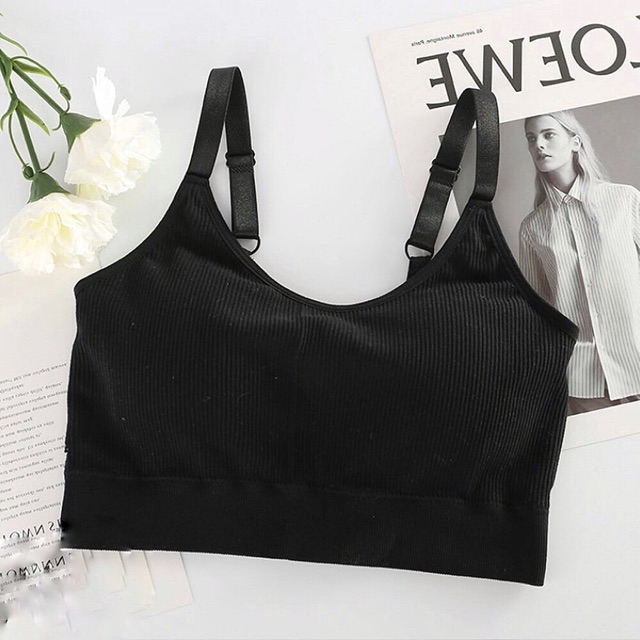 [ SIÊU XỊN] Áo Bra Gân Tăm 2 Dây Đệm Tôn Ngực (8807) | BigBuy360 - bigbuy360.vn