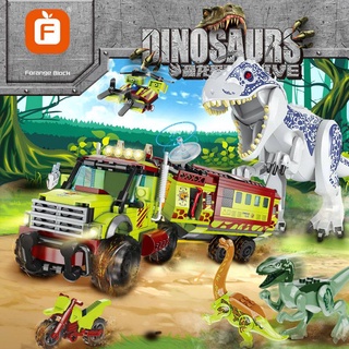 Mô hình khủng long Tyrannosaurus Velociraptor BMZ LEGO