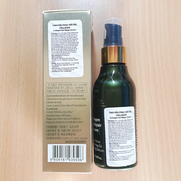 TINH DẦU PHỤC HỒI TÓC SOPHIA  COLLAGEN HAIR REPAIR SERUM 100ML