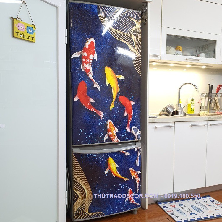 Miếng dán tủ lạnh CHỦ ĐỀ NƯỚC - Trang trí nhà cửa - HÀNG BÁN CHẠY