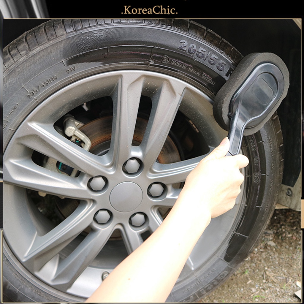 Mút Rửa Lốp Xe Hơi Chống Mài Mòn Thiết Kế Tay Cầm Dài