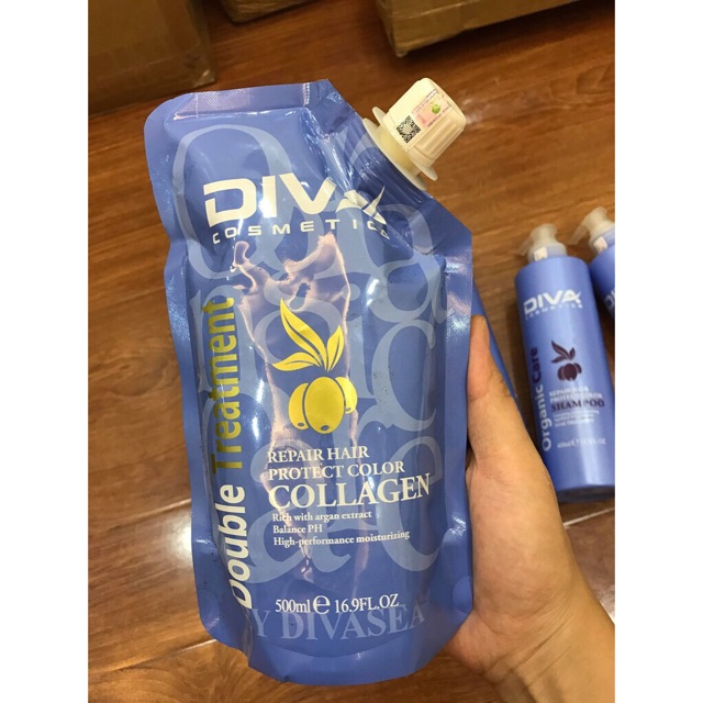 Ủ tóc Collagen Diva Cosmetics 500ml – Tặng mũ ủ tóc