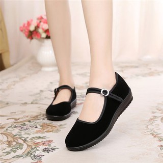 Giày búp bê nữ đế bằng có quai