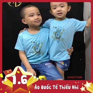 ÁO THUN QUỐC TẾ THIẾU NHI IN HÌNH CON THỎ - ATQTTN05
