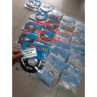 Nhông + dĩa wave rs/rsx/wave s110/fu125/future x/msx 125 32t-34t-35t-36t-37t-38t recto