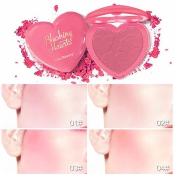 Hot!! Phấn Má Tông Cam Thời Thượng Kiss Bèauty Sweet Heart Blusher | BigBuy360 - bigbuy360.vn