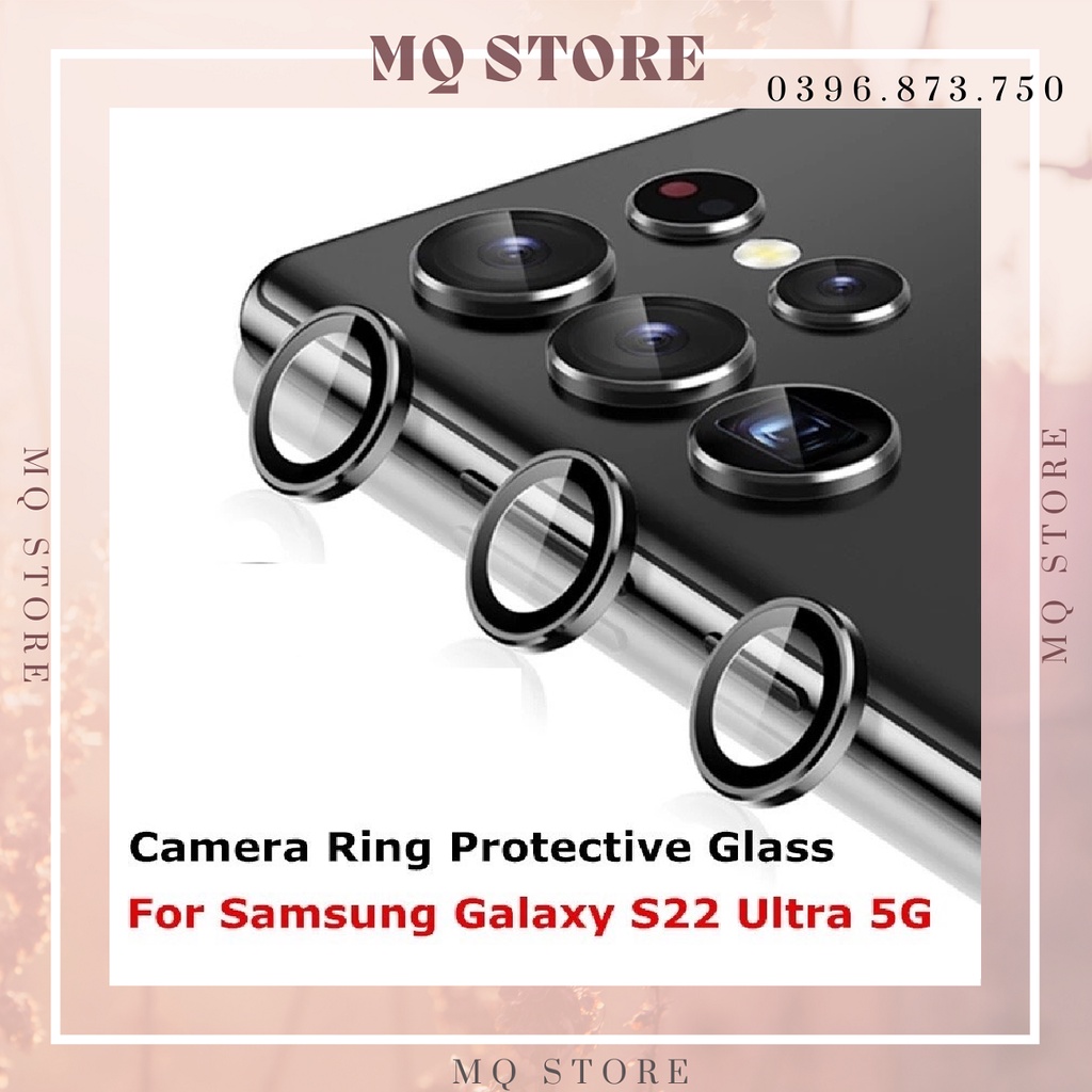 Bộ 3 Vòng Bảo Vệ Ống Kính Camera Cho Samsung Galaxy S22 Ultra