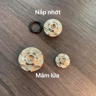 Ốc mâm lửa+nắp nhớt Yamaha (Excinter,Jupiter..)