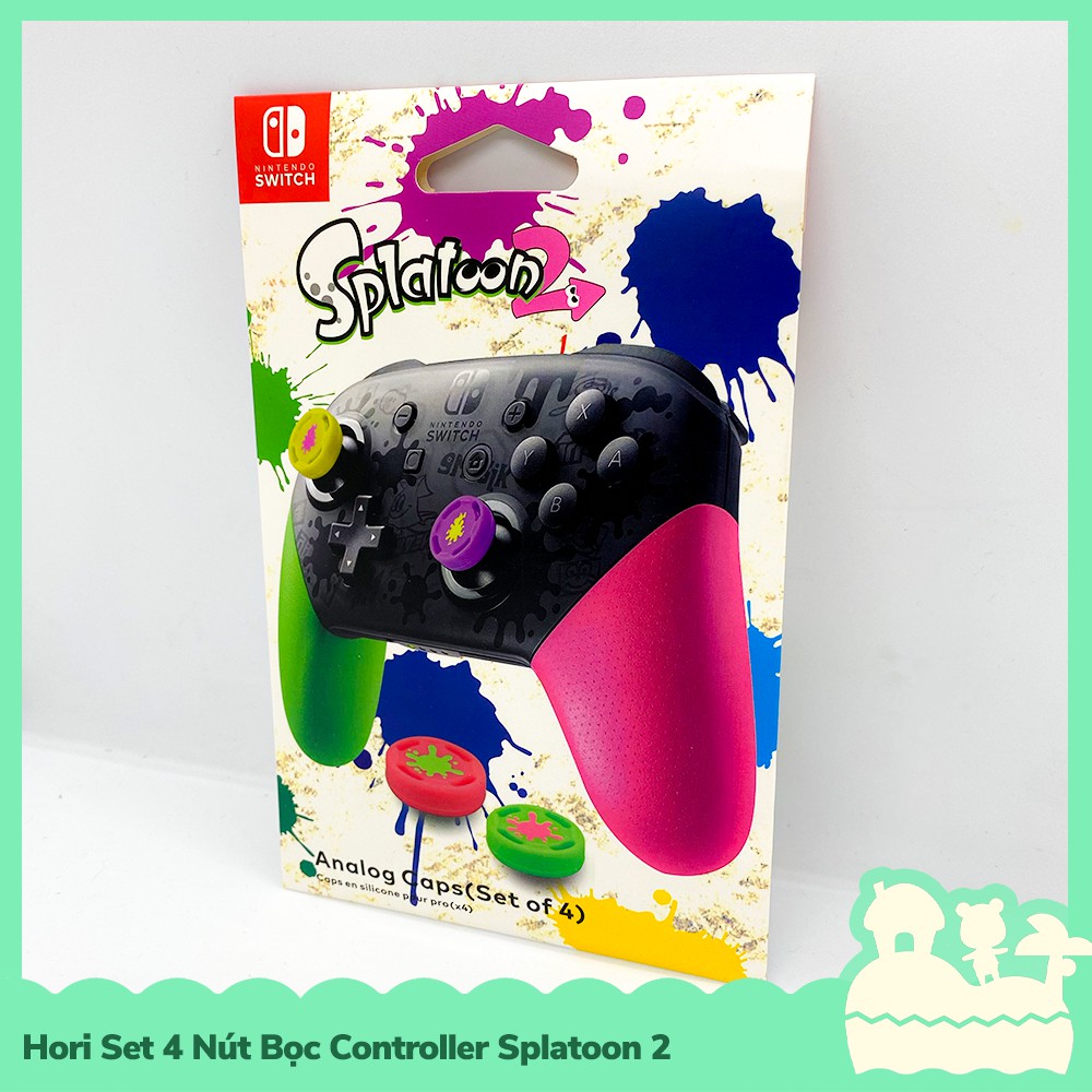 [Sẵn VN - NowShip] Phụ Kiện Set 4 Bọc Nút Cần Xoay Controller Nintendo Switch NS Splatoon 2