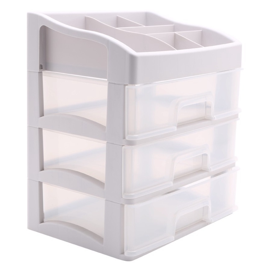 kệ mỹ phẩm hokori, kệ đựng đồ trang điểm nhựa dày cao cấp 3636