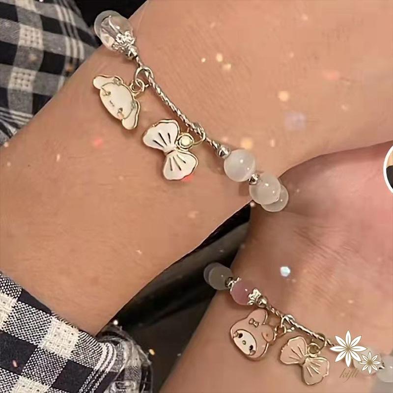 【kifli】Vòng Tay Đá Mắt Mèo Cinnamon Đơn Giản Đáng Yêu Làm Quà Tặng Cho Bạn Gái