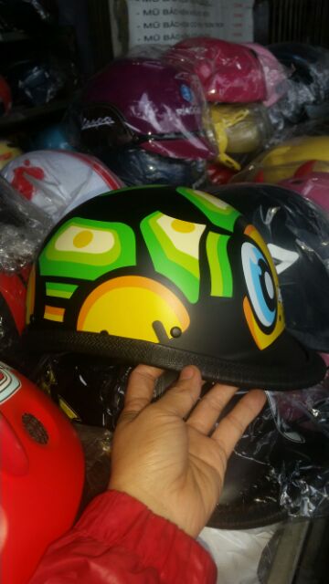 Nón mũ bảo hiểm Đua ngựa dáng PoLo tem Rùa thời trang