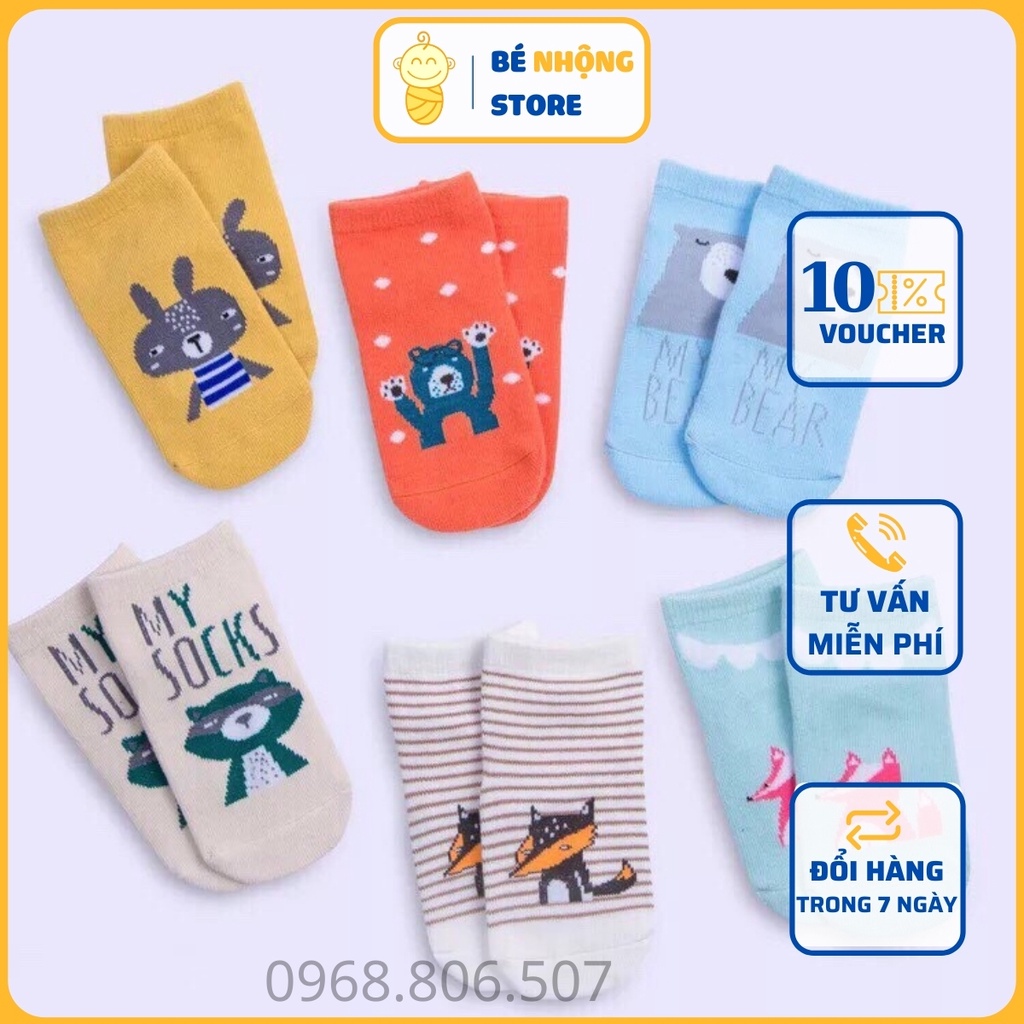 Tất cho bé , Tất Pony Kid Cổ Cao Chống Trượt Cao Cấp Size Cho Bé 0 - 5 tuổi