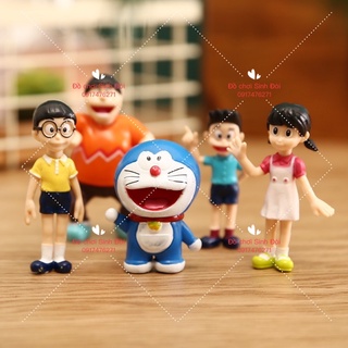Mô hình doremon - bộ 5 con - mô hình trưng bày