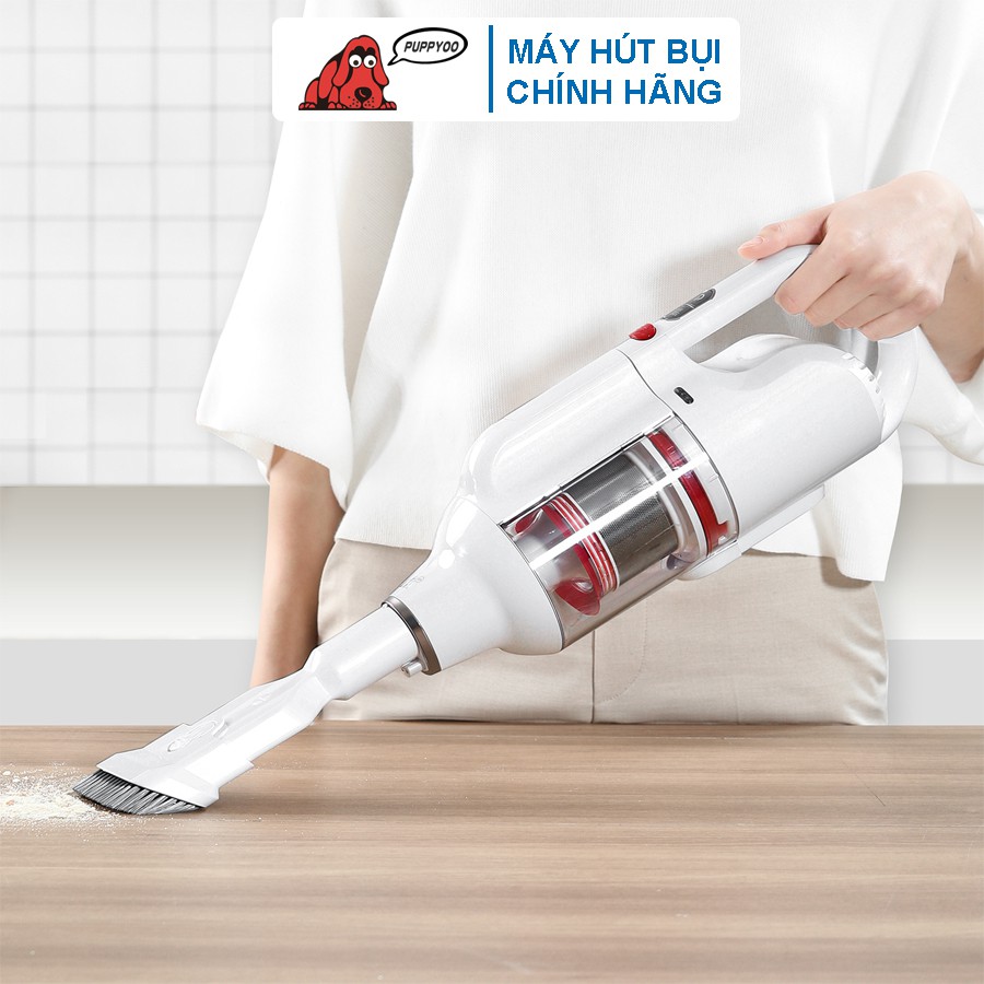 [PUPPYOO] Máy Hút Bụi Cầm Tay Không Dây PUPPYOO T10 Mix Công Suất 250W Lực Hút 17500Pa Pin 2000mAh*7cell Bảo Hành 2 Năm | BigBuy360 - bigbuy360.vn