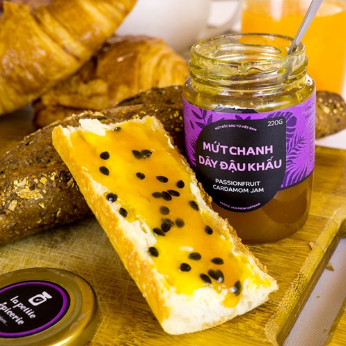 Mứt Chanh Dây - Đậu Khấu 30g phết bánh mì, sandwich, sinh tố làm nhân bánh