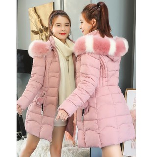 Áo khoác phao lông vũ kèm lông rời 2- thoitrangtop- akp6868