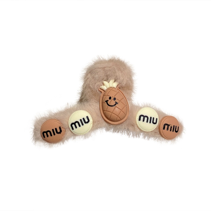 Kẹp Tóc Lông Nhung Màu Macaron Phong Cách Hàn Quốc Dễ Thương