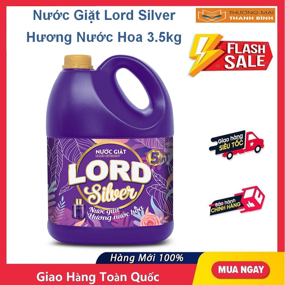 NƯỚC GIẶT LORD SILVER HƯƠNG NƯỚC HOA 3.5kg