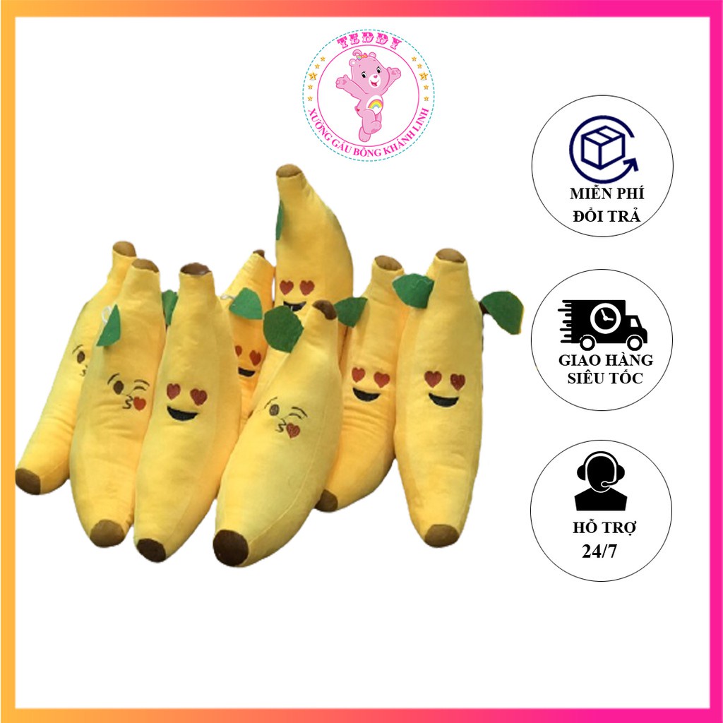 Gấu Bông Hình Quả Chuối Siêu Xinh Size 60Cm Loại 1 Quà Tặng Ý Nghĩa Cho Bạn Bè