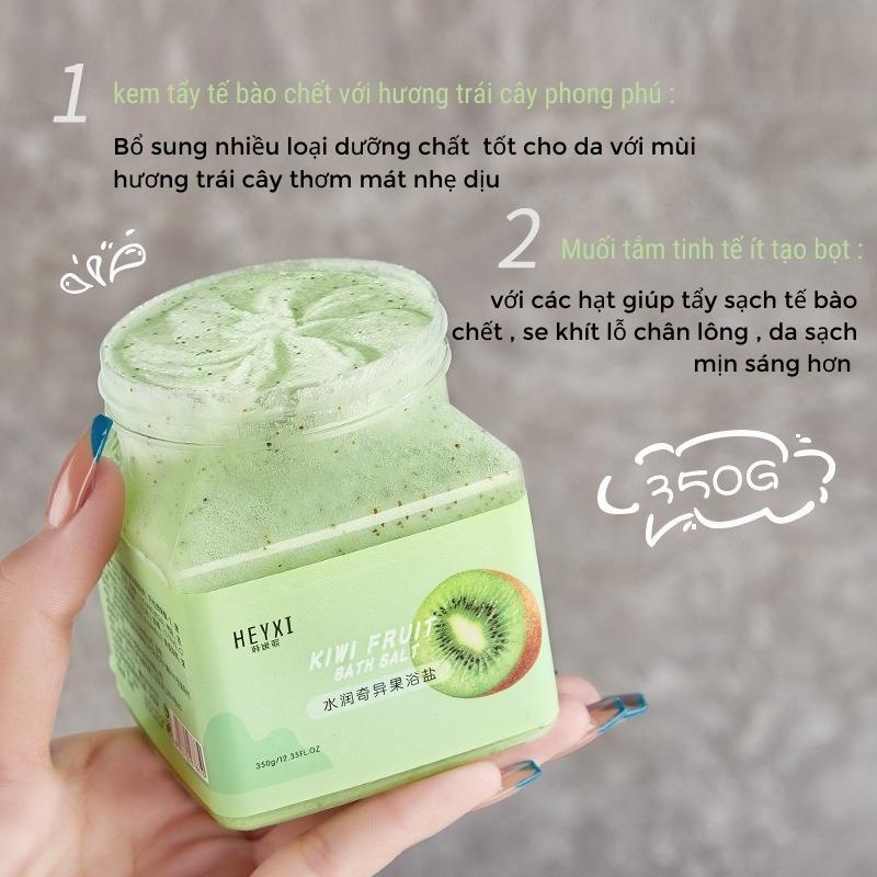 Kem Tẩy Tế Bào Chết Heyxi Giúp Da Trắng Mịn Màng Muối Tắm Với Các Hạt Tẩy Sạch Sâu Cải Thiên Da Và Viêm Lỗ Chân Lông