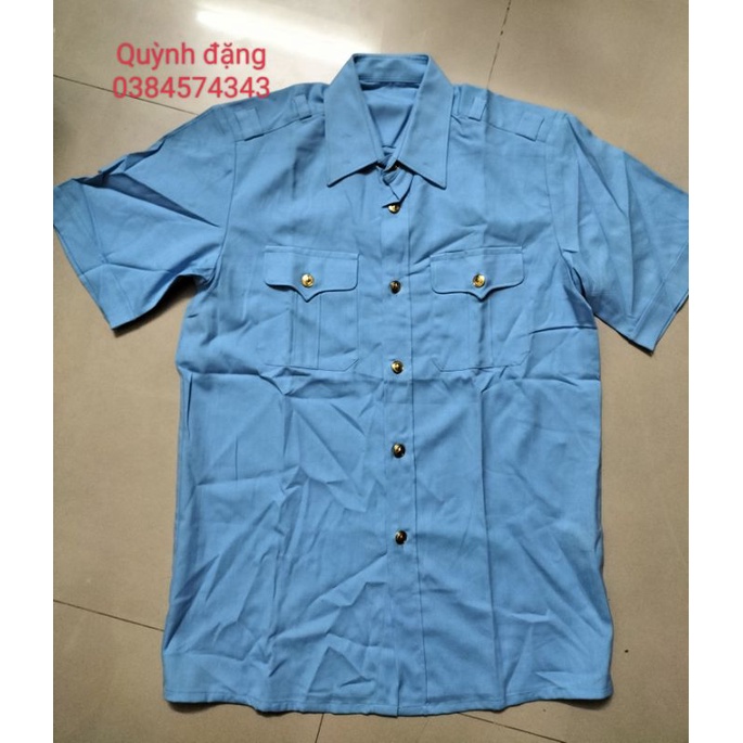 Áo sơ mi nam  màu xanh
