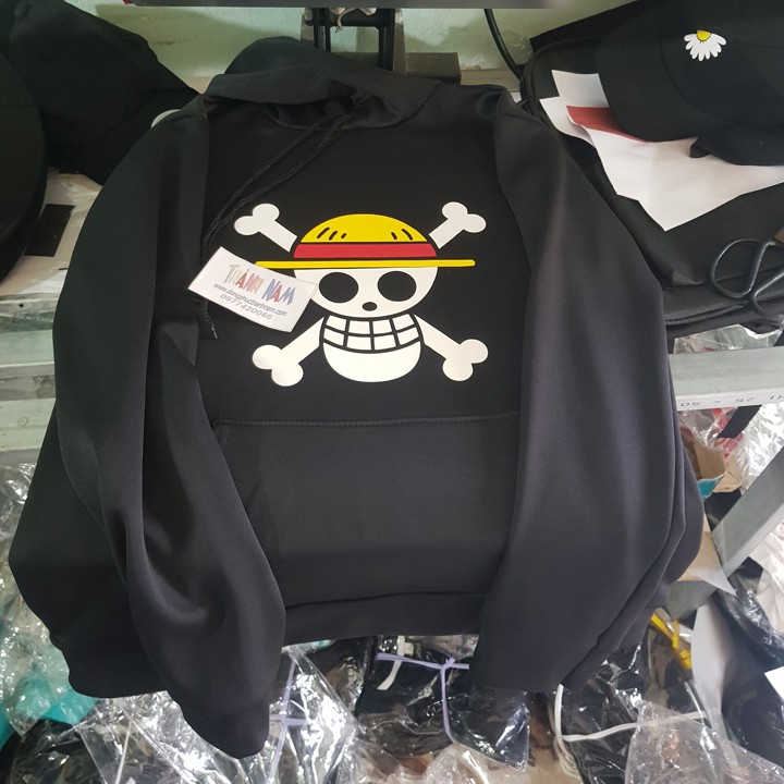 Hoodie Luffy One Piece Đảo Hải Tặc, áo hoodie Vua Hải Tặc