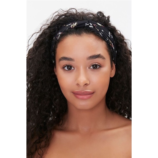 Turban F21 dư xịn, băng đô hoa nhiều màu mix mẫu