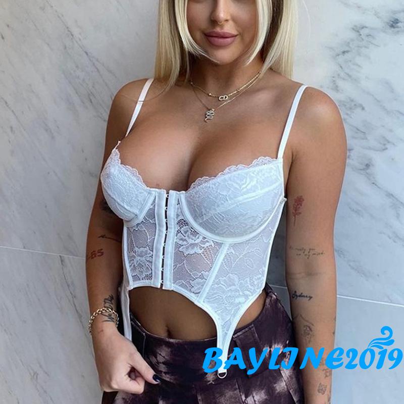 Áo Hai Dây Cổ Chữ V Phối Ren Gợi Cảm Cho Nữ