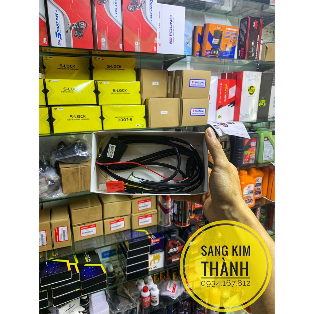 Bộ Mạch Lắp Đèn Bi Cầu Mini Tích Hợp trên Nút Passing Sh Xe Winner X Tặng Kèm