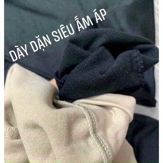 Quần jogger nỉ lót lông