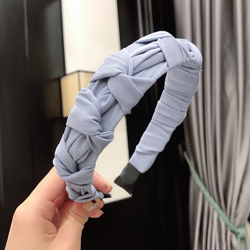 Băng Đô Cài Tóc Màu Trơn Thắt Nút Đơn Giản Thời Trang Cho Nữ