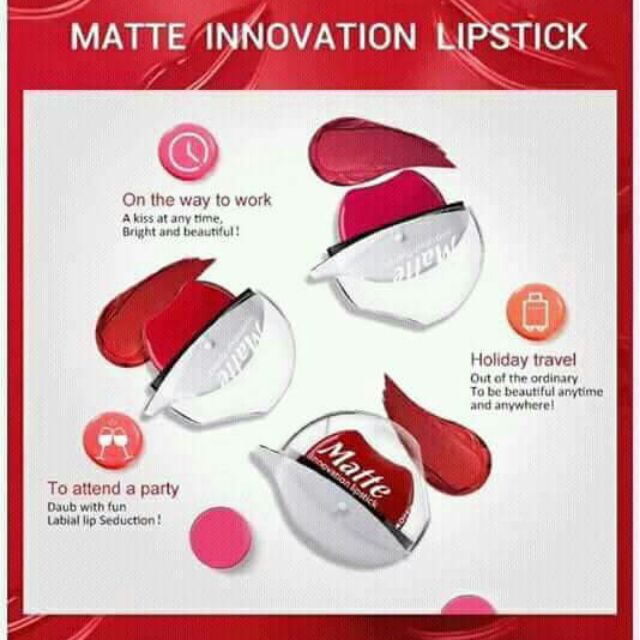 Son bặm môi Menow - Matte Innovation Lipstick - siêu hot