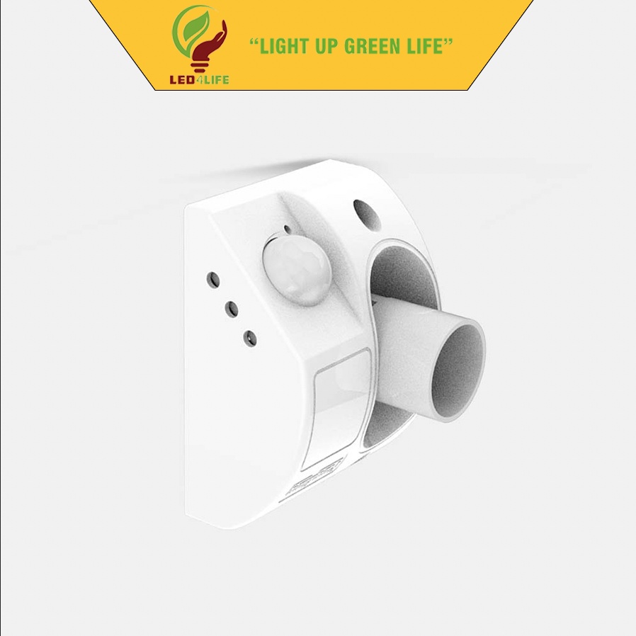 ĐUI ĐÈN CẢM BIẾN hồng ngoại RẠNG ĐÔNG E27 300W, tự động bật tắt đèn khi có chuyển động BH 1 năm