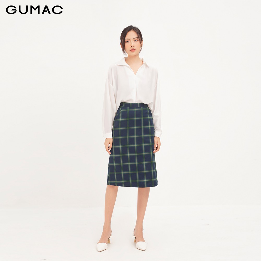 [Mã FASHION10KP giảm 10K đơn 50K] Chân Váy nữ caro cơ bản GUMAC đủ size, đồ công sở thanh lịch VA12133 | BigBuy360 - bigbuy360.vn