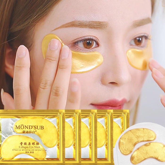 Mặt Nạ Collagen Màu Vàng Làm Mờ Quầng Thâm Bọng Và Nếp Nhăn Hiệu Quả Cho Mắt | BigBuy360 - bigbuy360.vn
