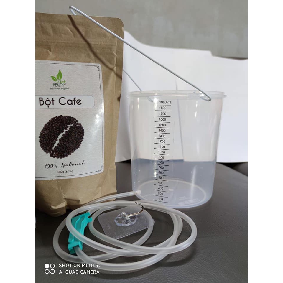 Bột cà phê enema 1000g Viet Healthy nguyên chất hữu cơ, detox thải độc ruột và đại tràng | BigBuy360 - bigbuy360.vn