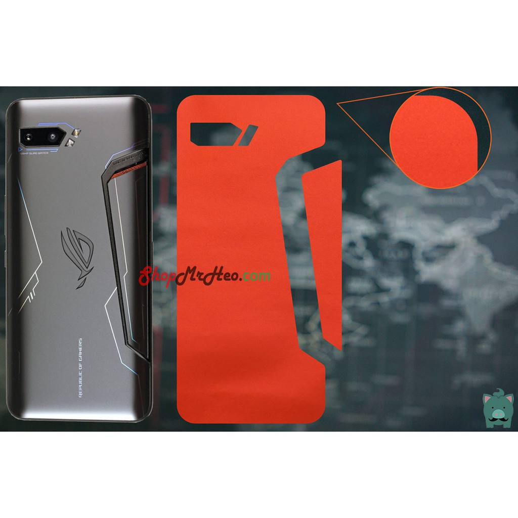 Skin Dán Mặt Sau Lưng Vân Nhôm ASUS ROG Phone 2 - Nhiều màu