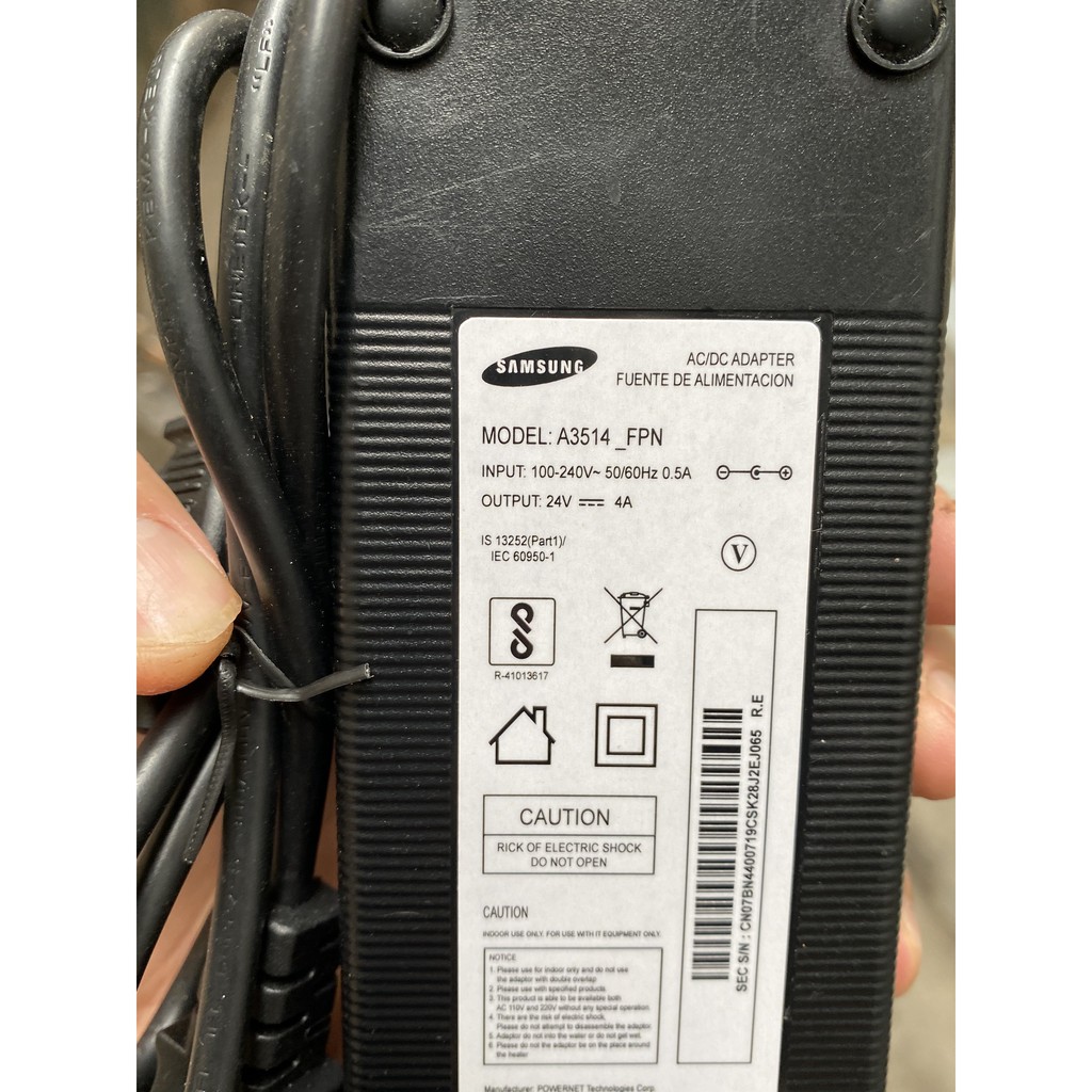 Adapter nguồn 24V-4A Samsung bản gốc bảo hành 12 tháng