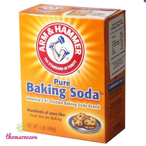 Bột Baking Soda đa công dụng cho mọi gia đình, muối nở, làm bánh, tẩy trắng - Hộp 454g