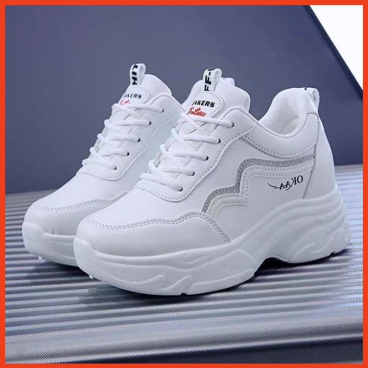 Giày Thể Thao nữ Sneaker nữ Air đế độn siêu đẹp Hot trend, sneaker nữ đi học, chơi bóng rổ siêu nhẹ