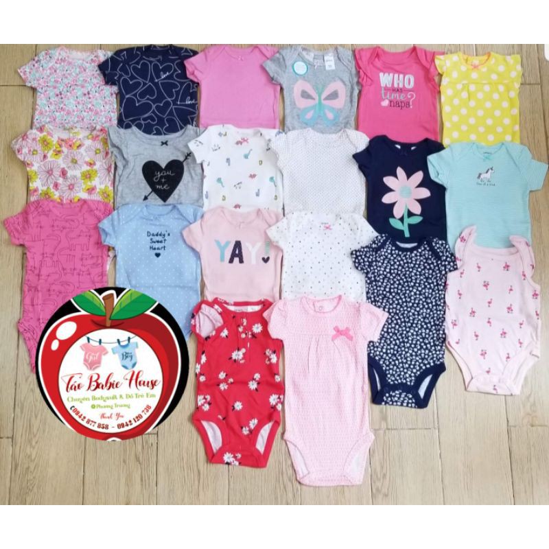 Bodysuit/body chip cho bé 10c 238k(có 3c tay dài),mẫu ngẫu nhiên. có ảnh,clip shop tự chụp