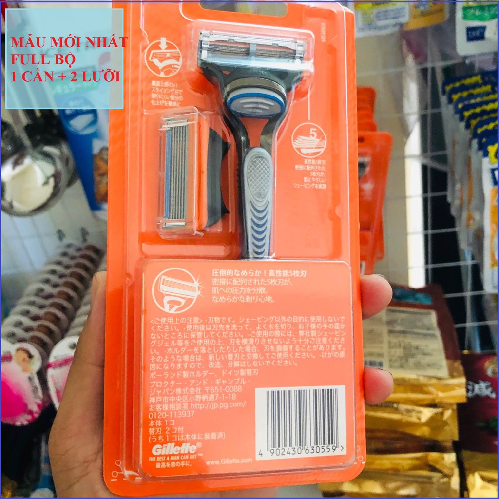 DAO CẠO RÂU GILLETTE FUSION 5 +1 NHẬT BẢN