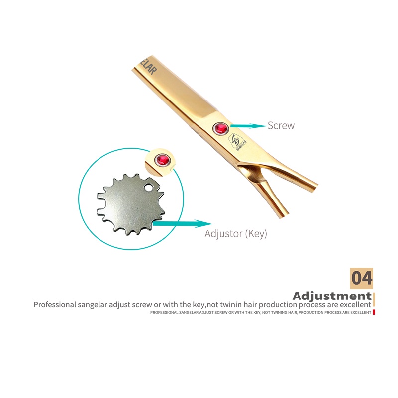 Sangelar Kéo Cắt Tỉa Lông Thú Cưng 7 inch Chuyên Nghiệp