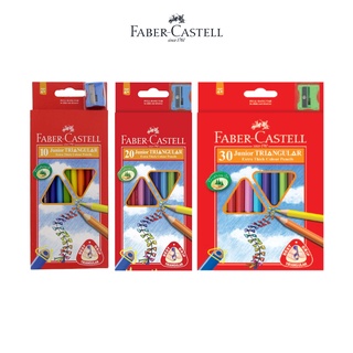 Chì Màu Junior Triagular + Chuốt Faber-Castell