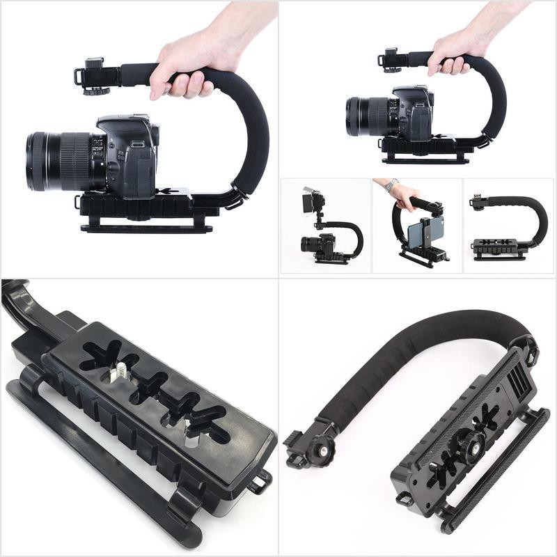 Khung cầm tay cố định chống rung cho máy ảnh DSLR hỗ trợ khi quay hình