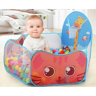 Lều bóng tự bung hươu cao cổ tặng kèm 200 bóng nhựa size 5