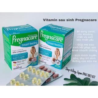 Viên uống vitamin cho mẹ sau sinh Pregnacare Breast-feeding hộp 84 viên