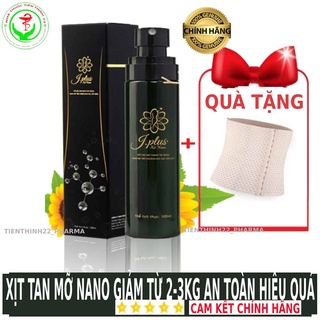 Xịt nano tan mỡ J.PLUS, xịt giảm cân công nghệ nano Đan Trường chính hãng  - Tặng đai nịt bụng